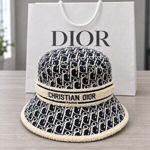 Dior Jacquard Logo Band Bucket Hat